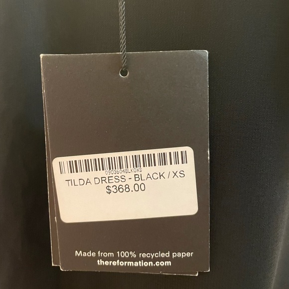NWT Reformation Maxi Dress in Black Size XS - Picture 7 of 8
